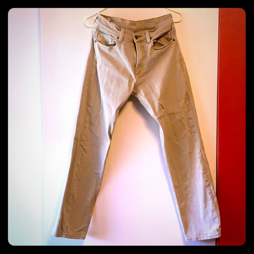 Marine Layer 5 Pocket Straight Fit Light Khaki